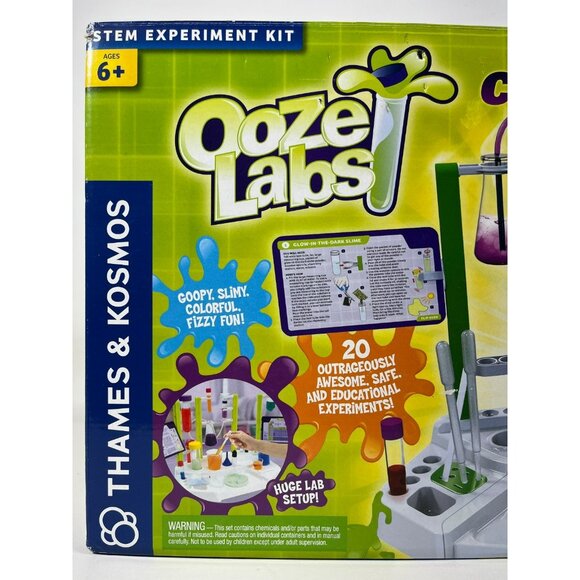 Thames & Kosmos Ooze Labs Kids Chemistry Station Stem Experiment Kit 57 Pieces - Picture 11 of 11